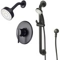 Olympia Single Handle Shower Trim Set W/Handheld in Matte Black TD-2382-ADA-MB